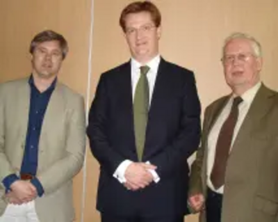 Chris Townsend and Nick Hollinghurst with Danny Alexander