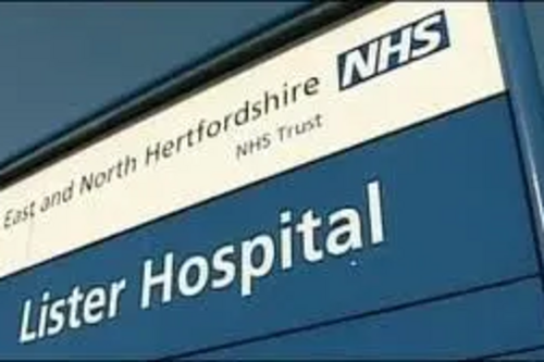 Lister Hospital Stevenage Sign