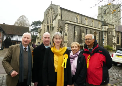 Sally Symington with Campaign Team Berkhamsted