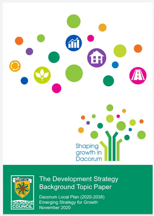 Coverpage of Development Strategy topic paper