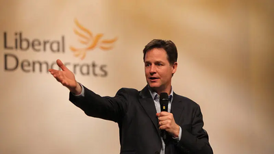 Nick Clegg Arm Extended