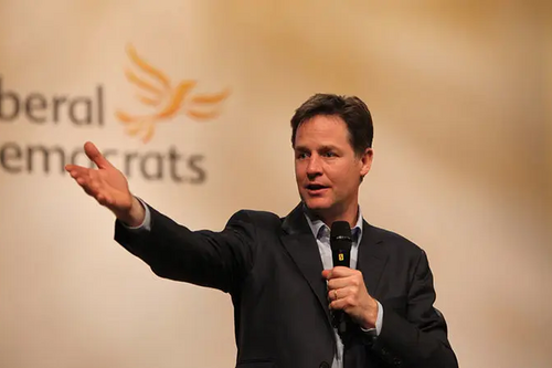 Nick Clegg Arm Extended