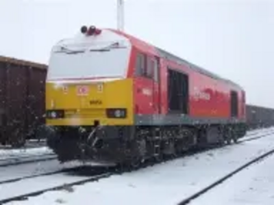 DB Schenker Loco in Snow