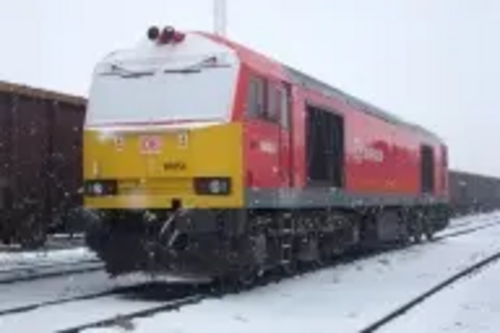 DB Schenker Loco in Snow