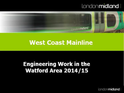 WCML Works Timetable