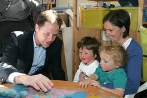 Nick Clegg preschool