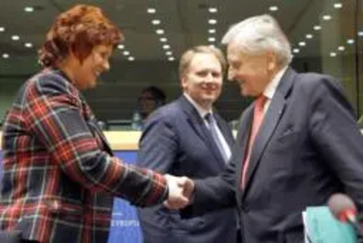 Sharon Bowles and Jean-Paul Trichet meet