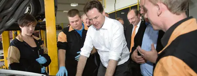 Nick Clegg Announces Billion Pound Boost for Jobs