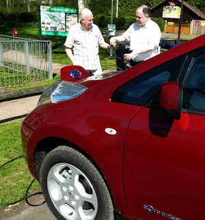 Charging Car in Canal Fields Berkhamsted