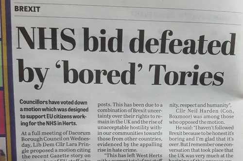 Bored Tories defeat Motion