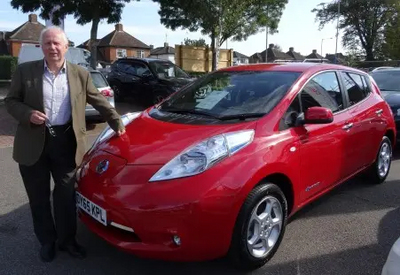 Nick Hollinghurst's Nissan Leaf