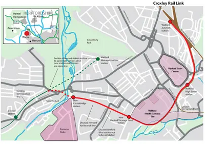 croxley rail map