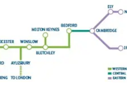 East West Rail Map