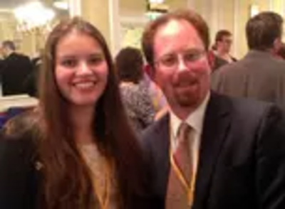 Cllr Liz Parr with Julian Huppert MP