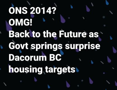 ONS2014? OMG! Back to the Future as Govt sprigs surprise Dacorum BC housing targets